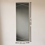 Hanah Home Espejo A321Y Plata 35x105 cm